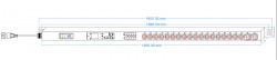 Блоки распределения питания PDU-16AVMS20-18C13-2C19, вид 1